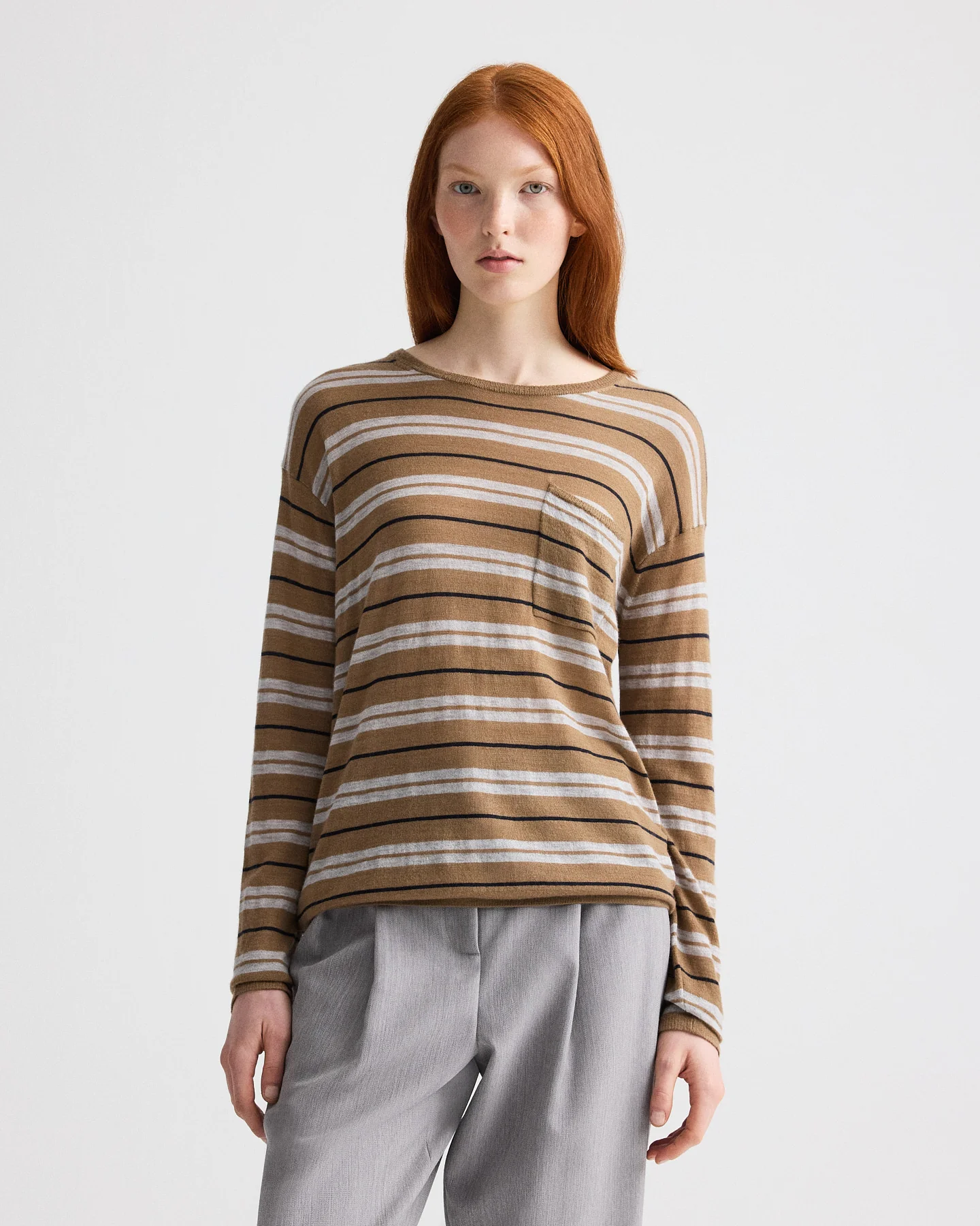 4th St with Stripes in Superfine Cashmere - Image 2