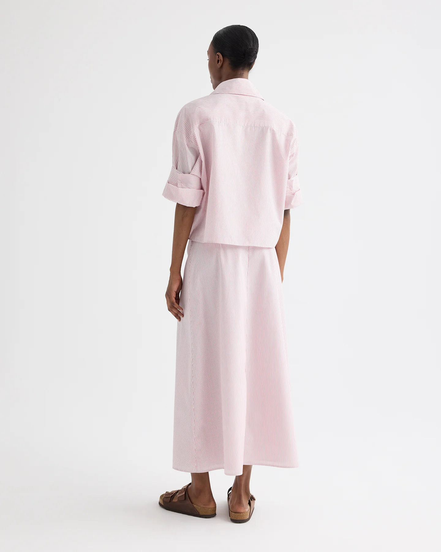 A-Line Skirt in Cotton Stripes - Image 4