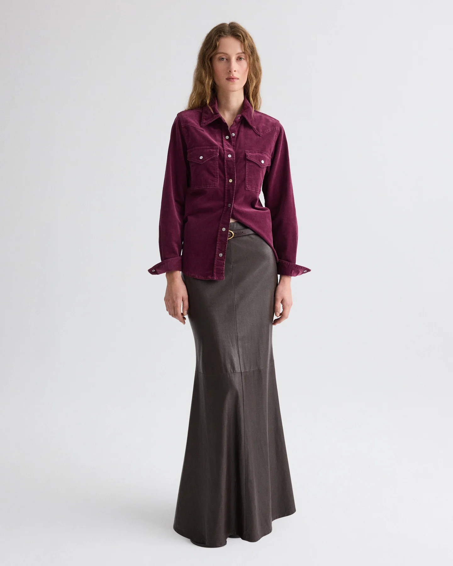 At Last Skirt in Paper Leather - Image 2