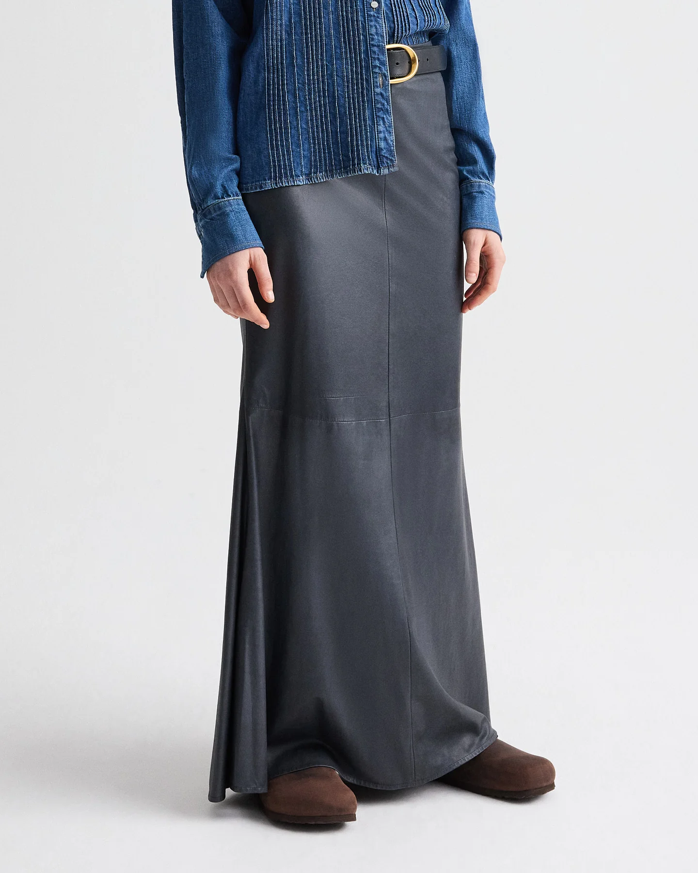 At Last Skirt in Paper Leather - Image 3