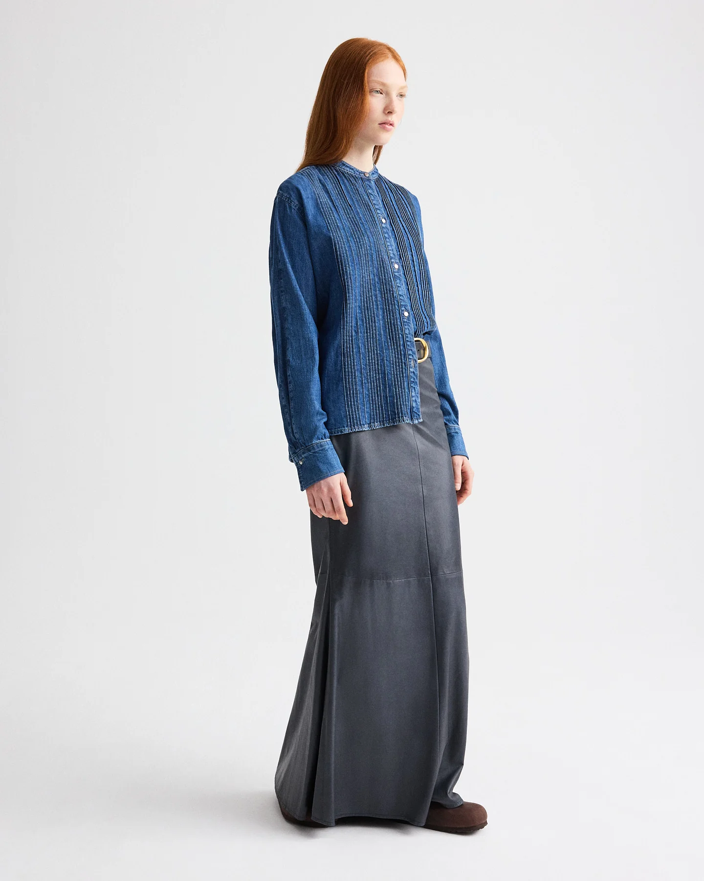 At Last Skirt in Paper Leather - Image 4