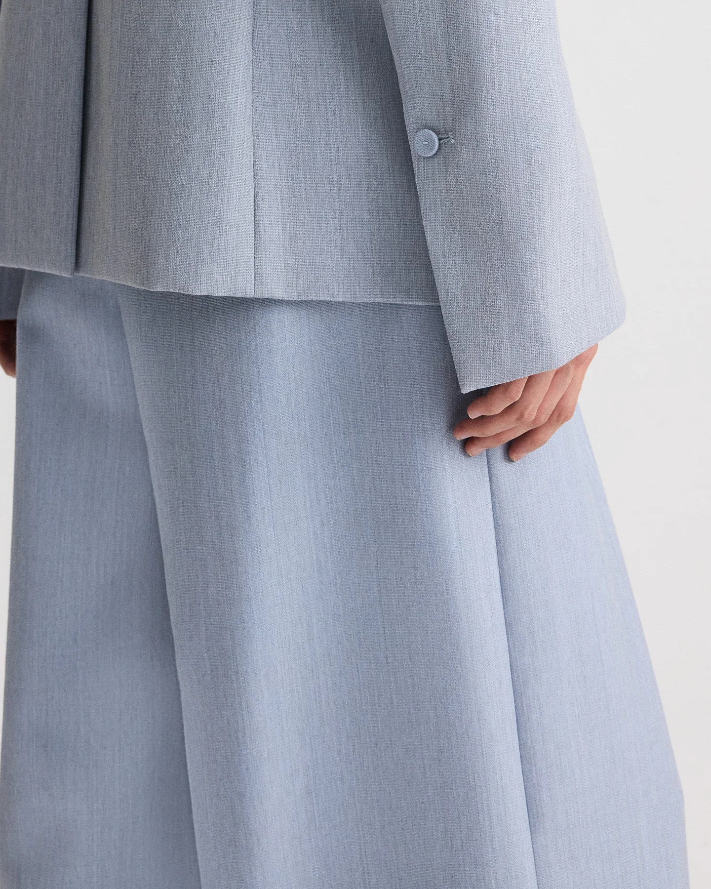 Avery Pant in Compact Wool Suiting - Image 4
