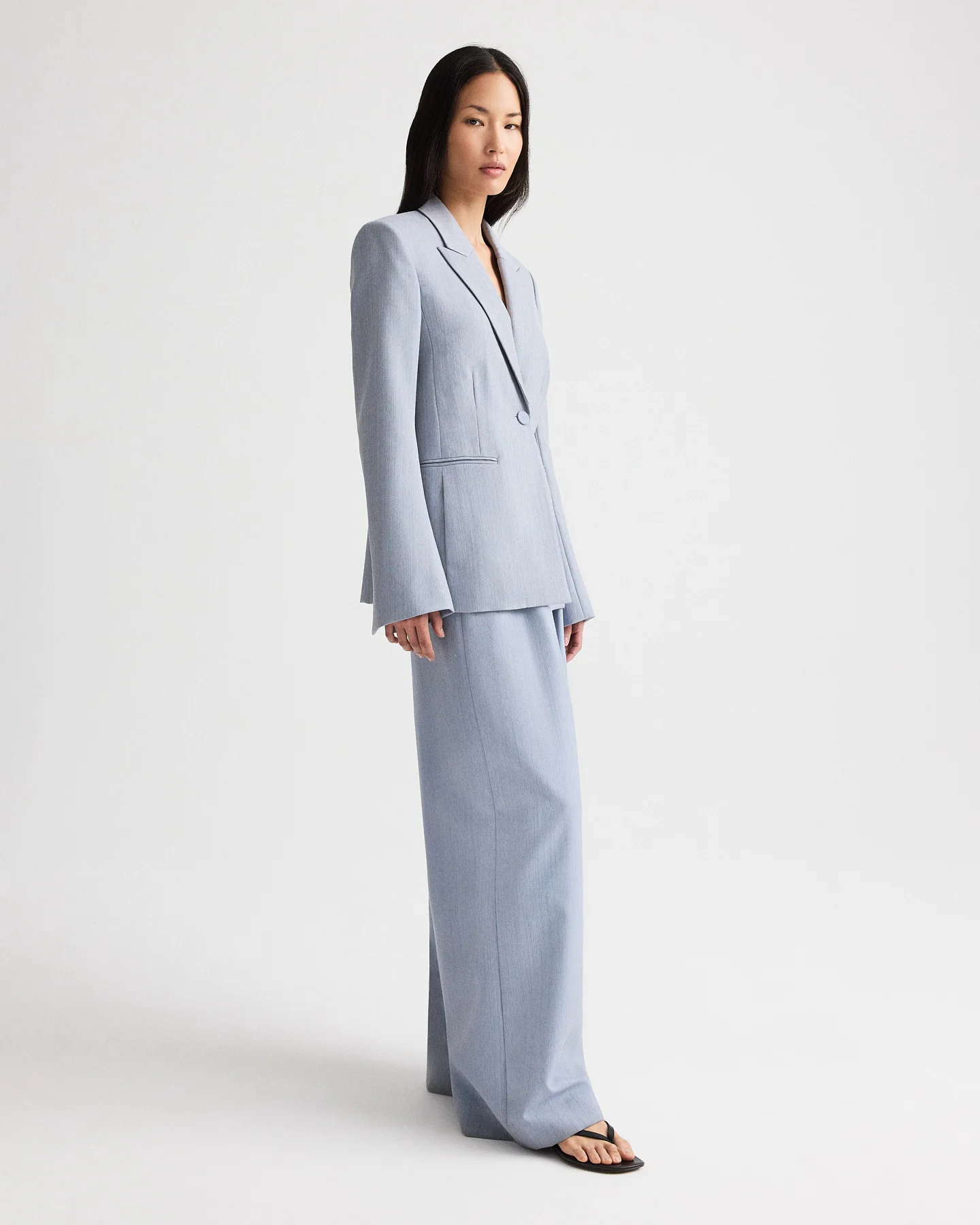 Avery Pant in Compact Wool Suiting - Image 5