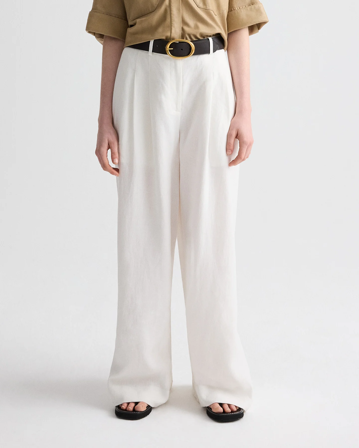 Avery Pant in Plain Weave Linen - Image 3