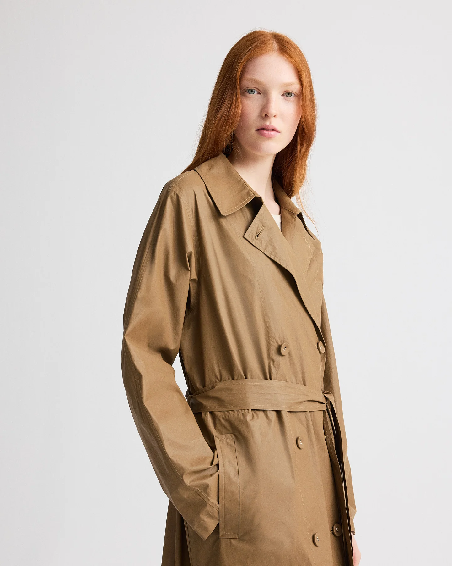 Back And Forth Trench in Lightweight Cotton Trench - Image 2
