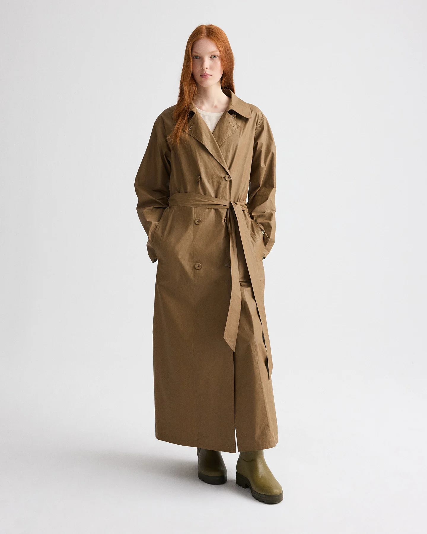 Back And Forth Trench in Lightweight Cotton Trench - Image 3