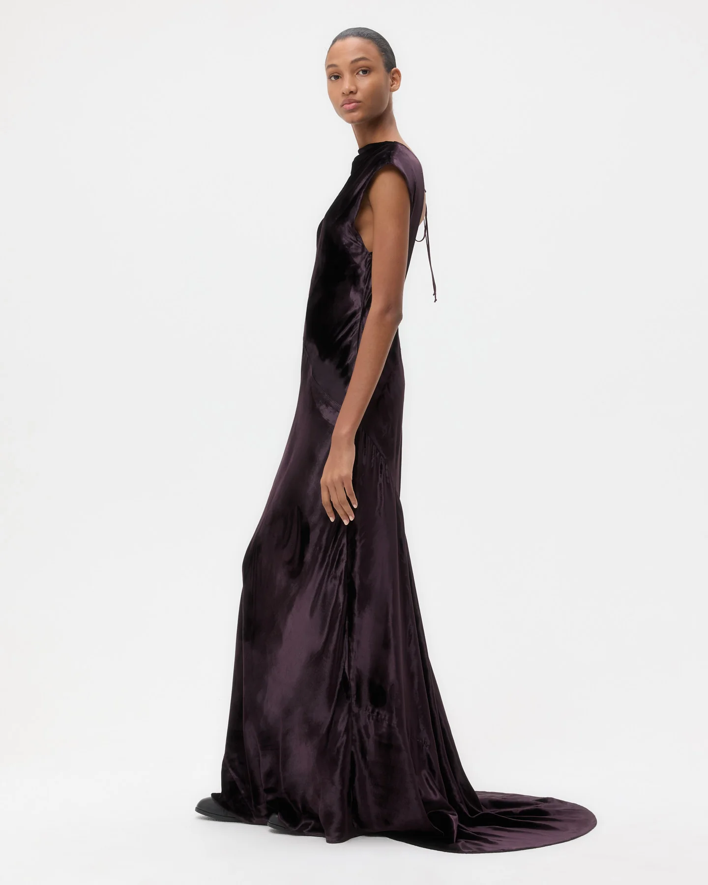Back To You Dress in Stretch Light Velvet - Image 3