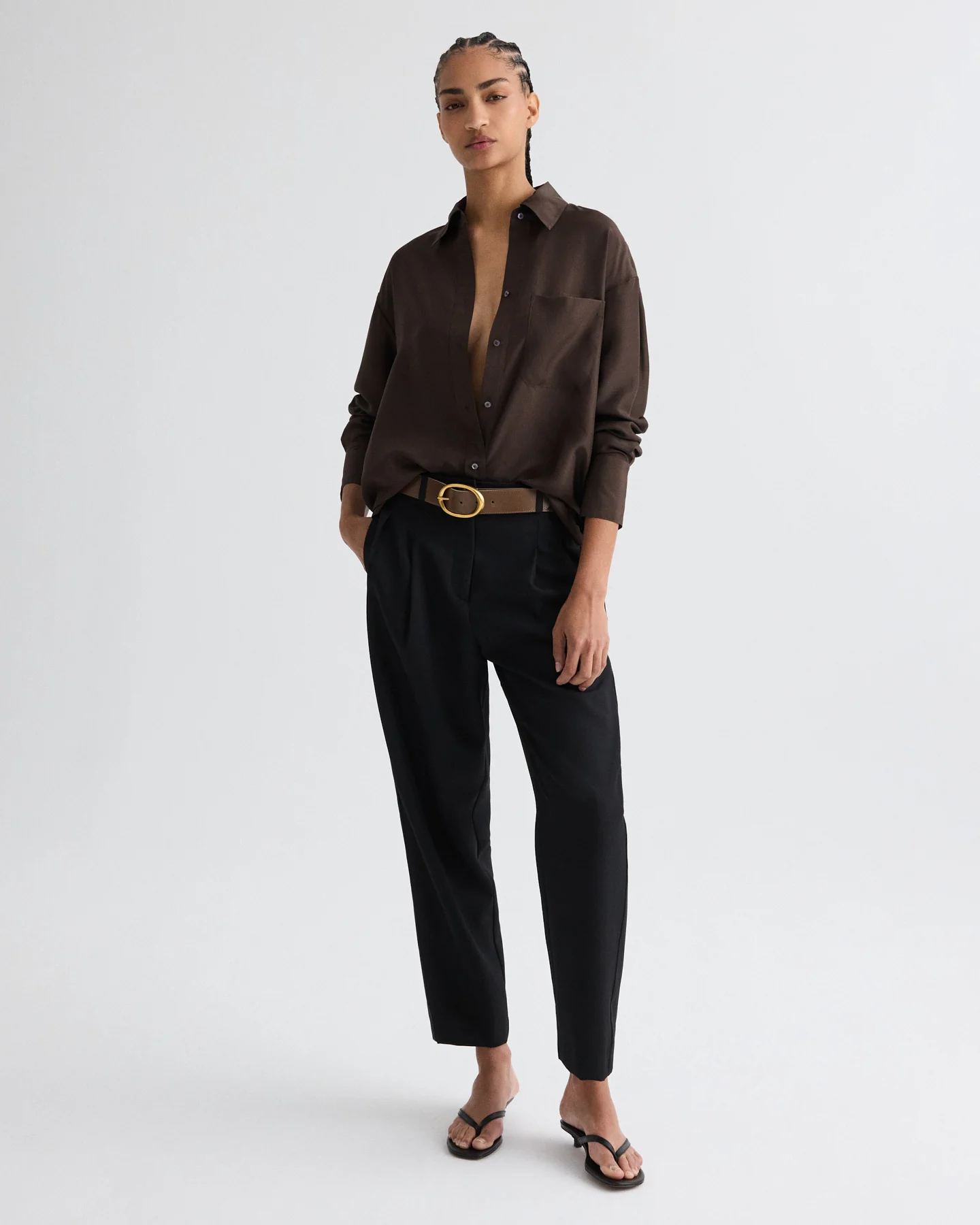 Big Joe Shirt in Washed Silk Habotai - Image 4