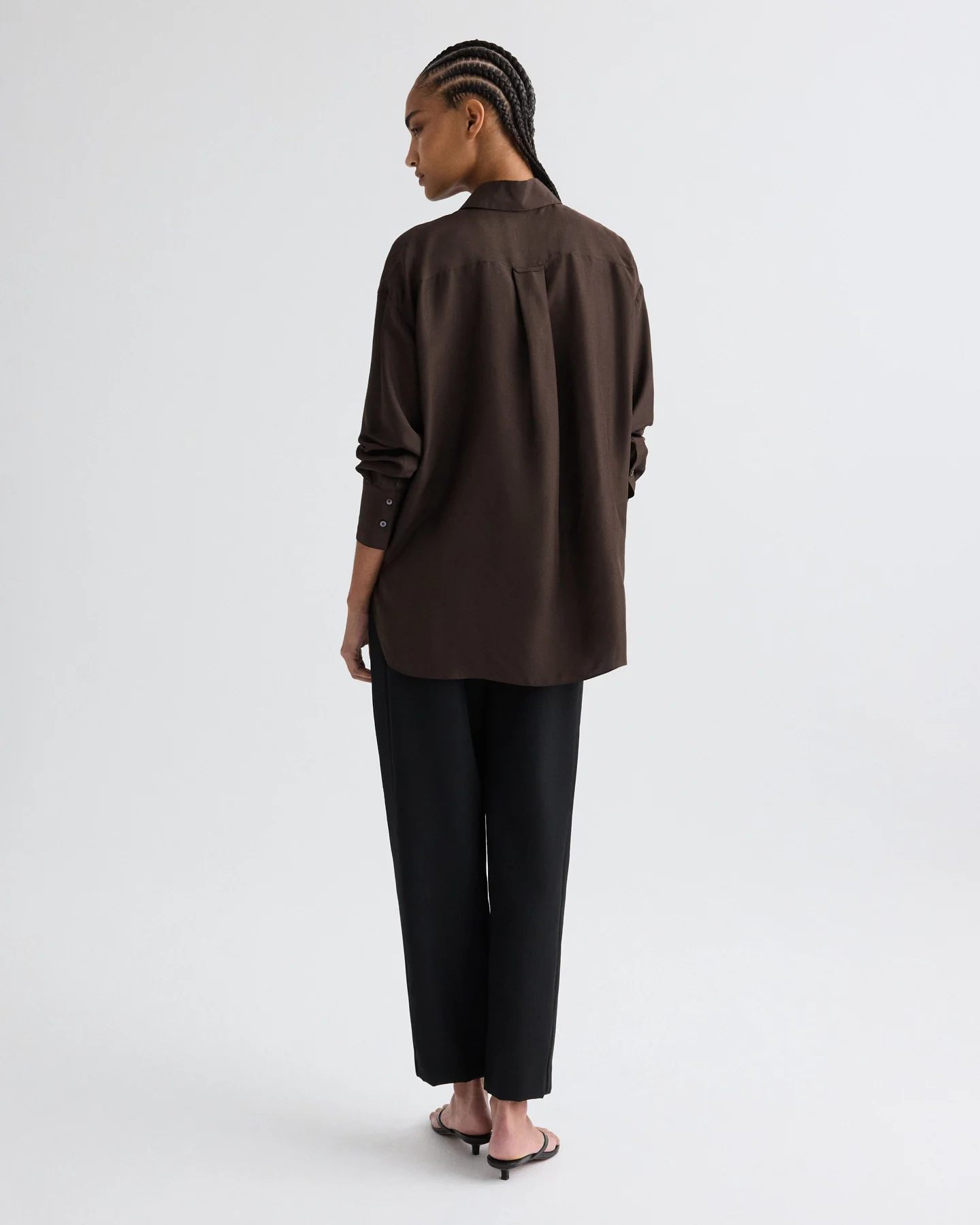 Big Joe Shirt in Washed Silk Habotai - Image 5