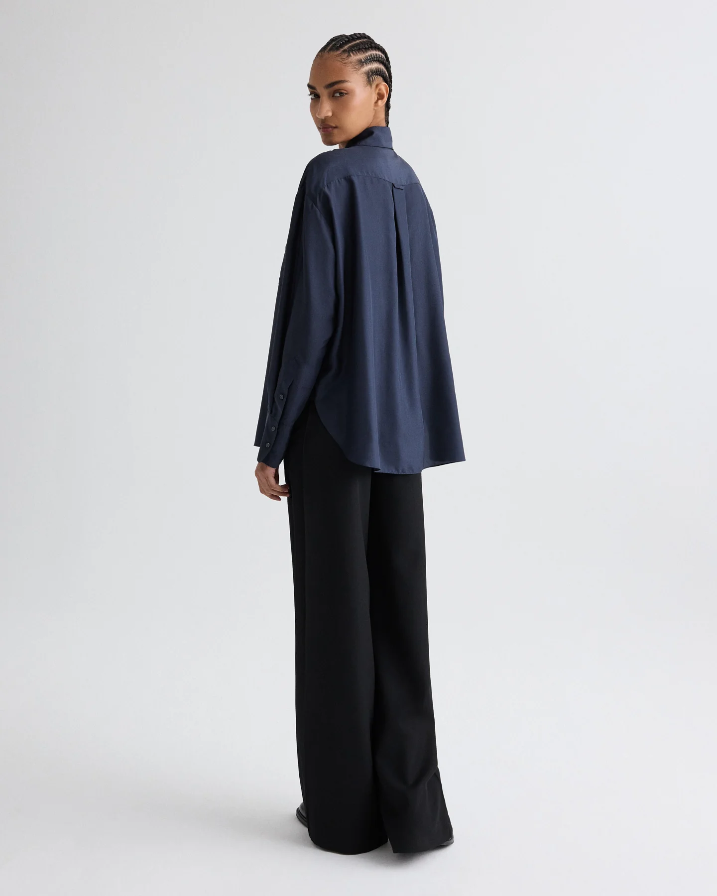 Big Joe Shirt in Washed Silk Habotai - Image 5