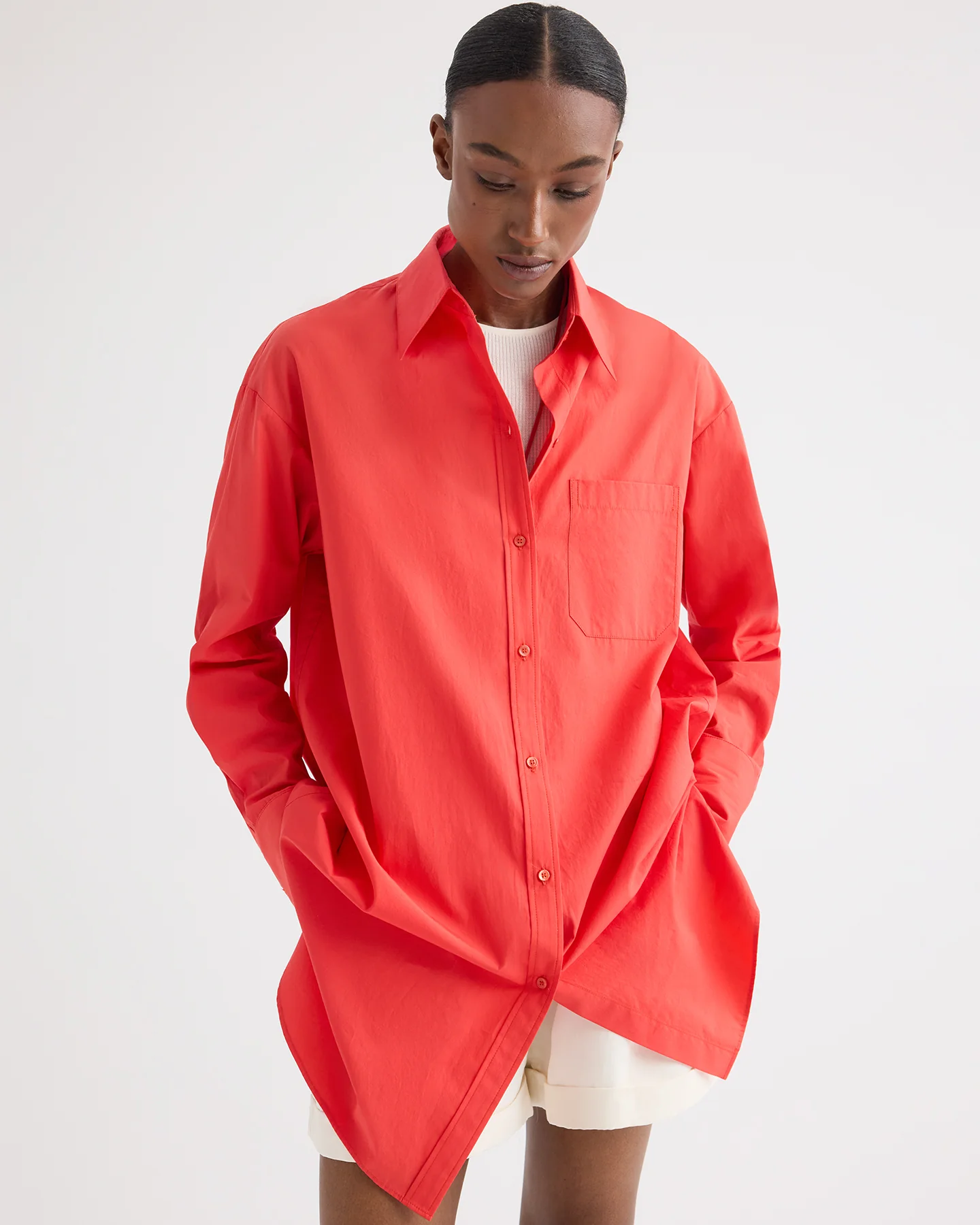 Big Joe Shirt Dress in Superfine Cotton - Image 2