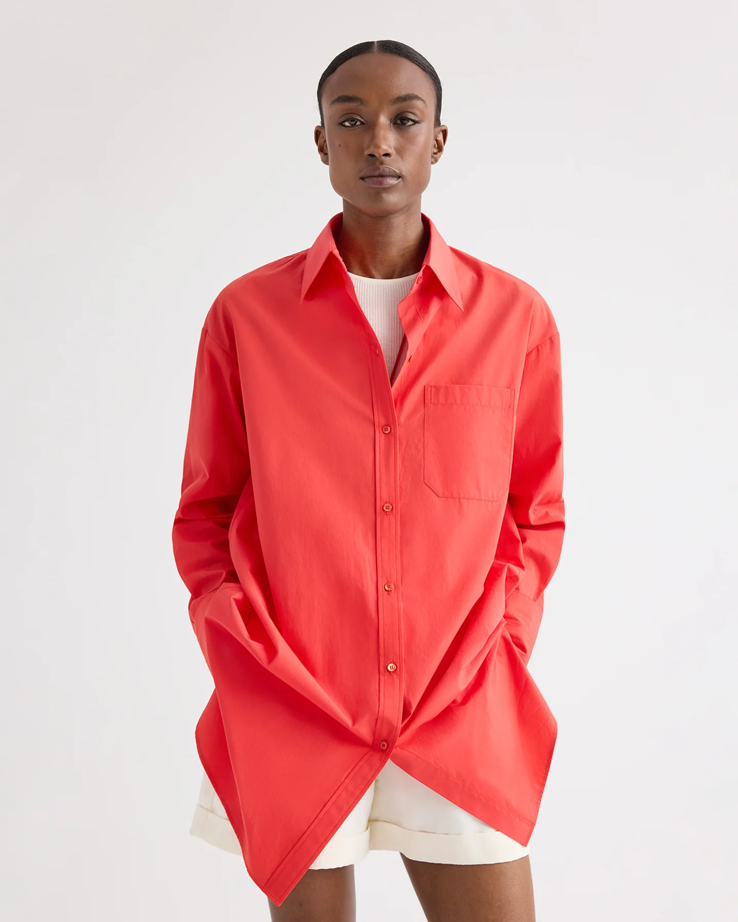 Big Joe Shirt Dress in Superfine Cotton - Image 5