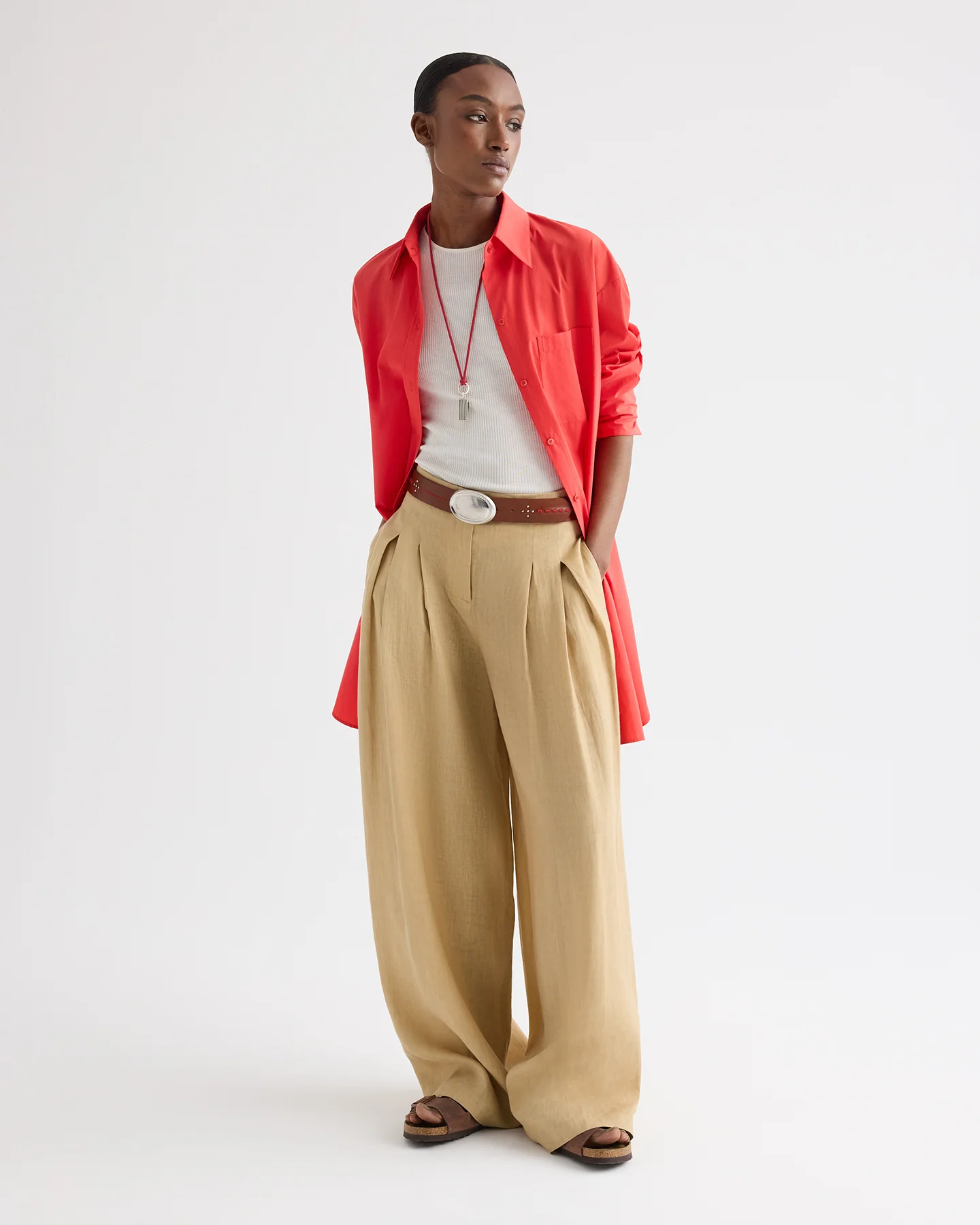 Big Joe Shirt Dress in Superfine Cotton - Image 7
