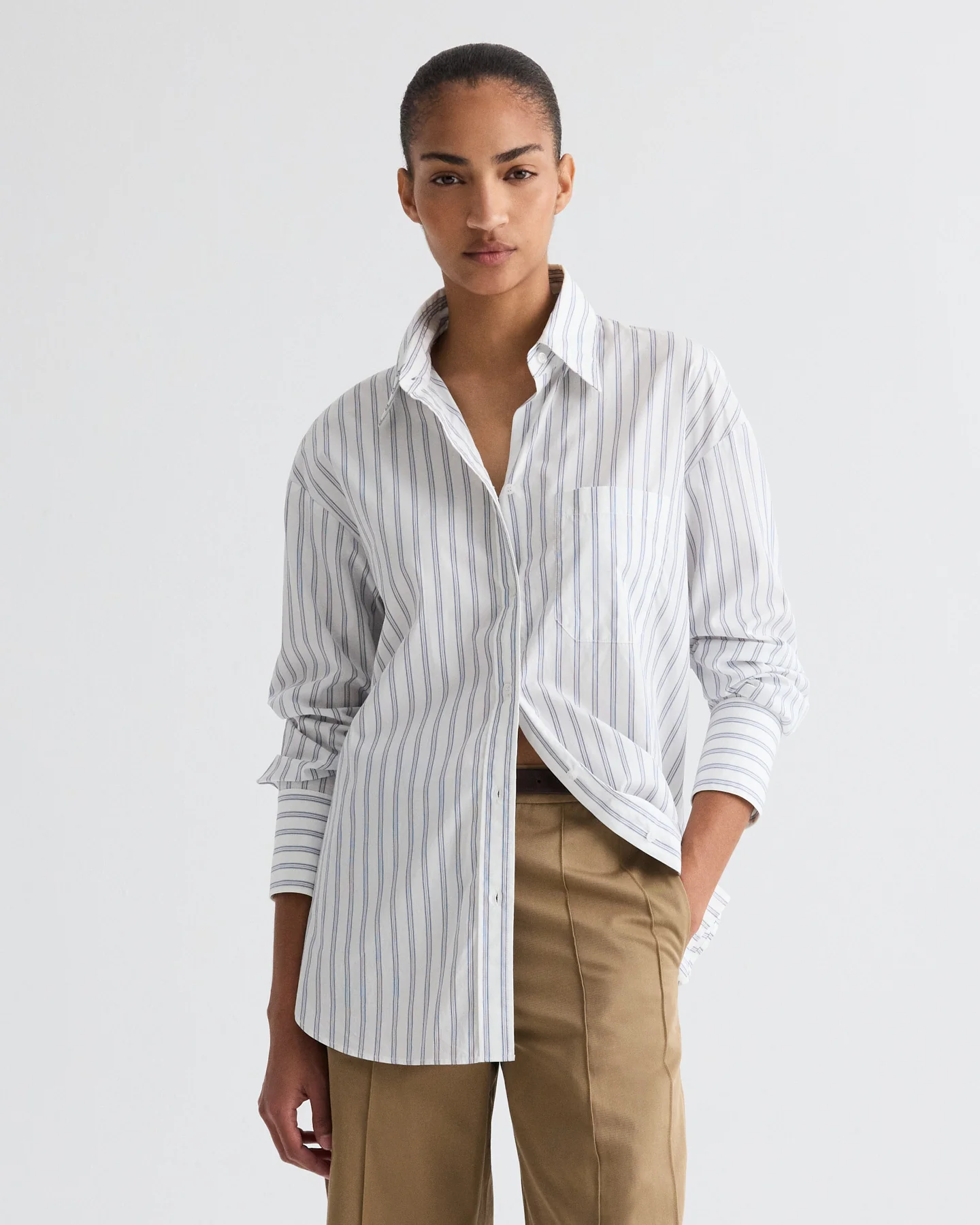 Big Joe Shirt in Hairline Stripe