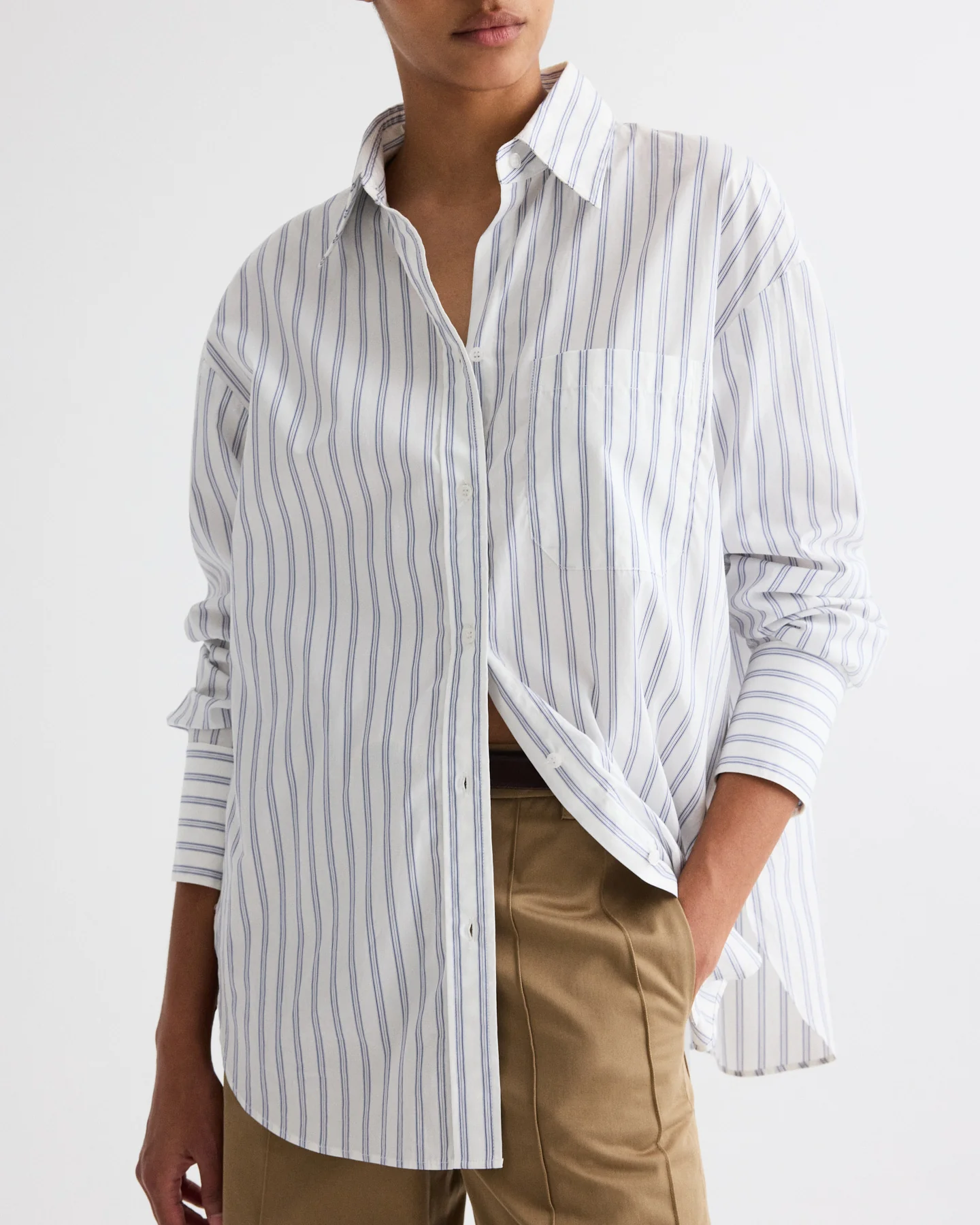 Big Joe Shirt in Hairline Stripe - Image 2