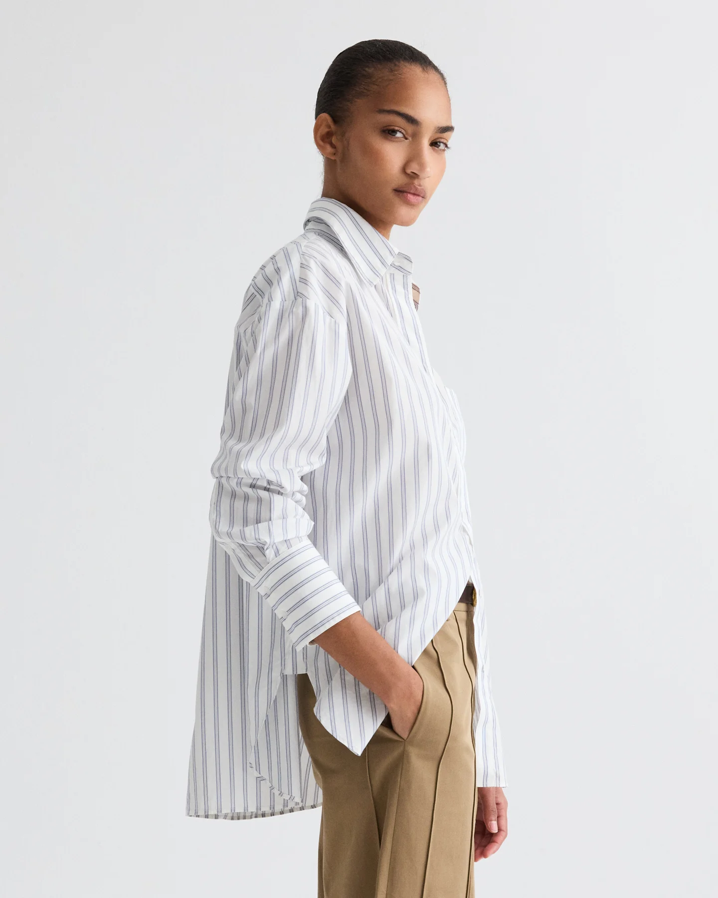 Big Joe Shirt in Hairline Stripe - Image 4