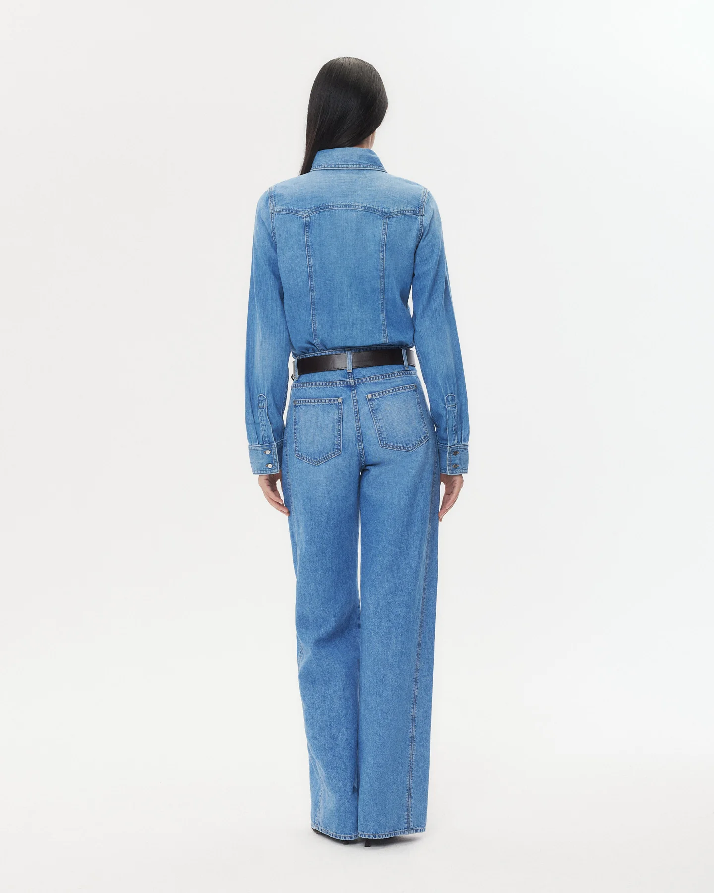 Mustang Sally Shirt in Denim Shirting - Image 6