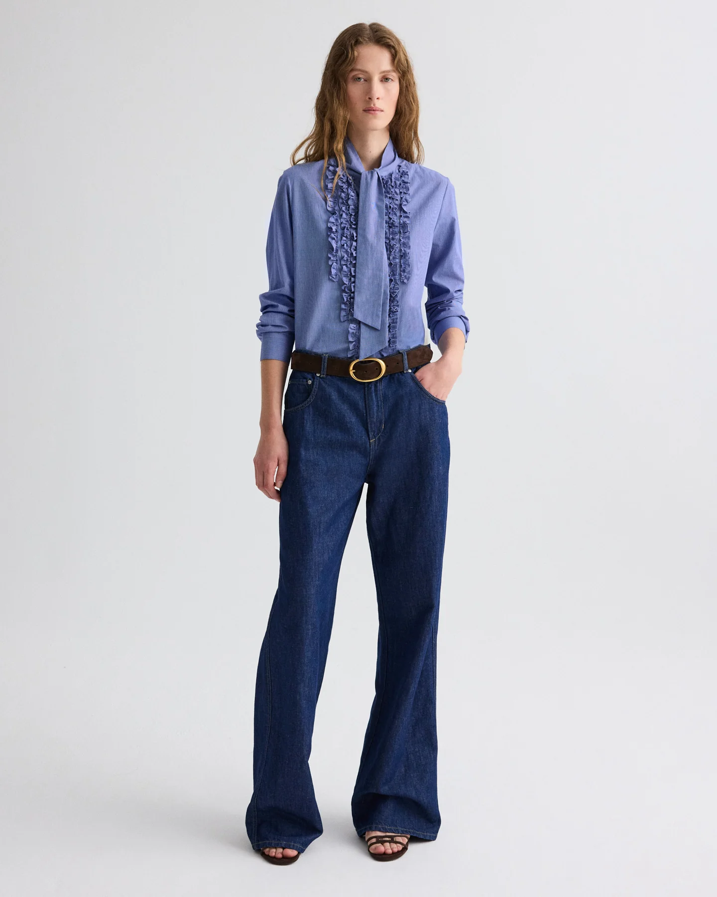 Blue Jean Baby in Cotton Linen Denim