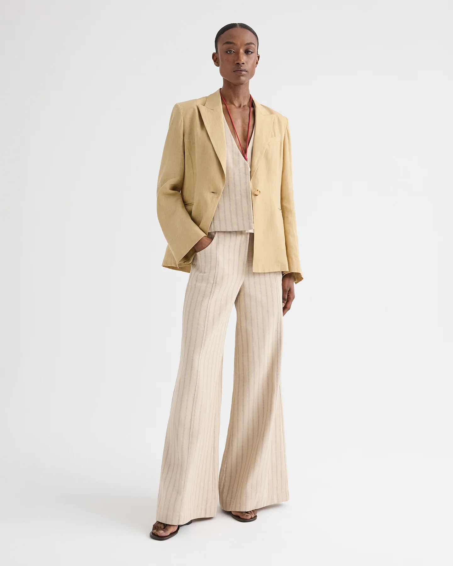 Boy Blazer in Fluid Linen - Image 3