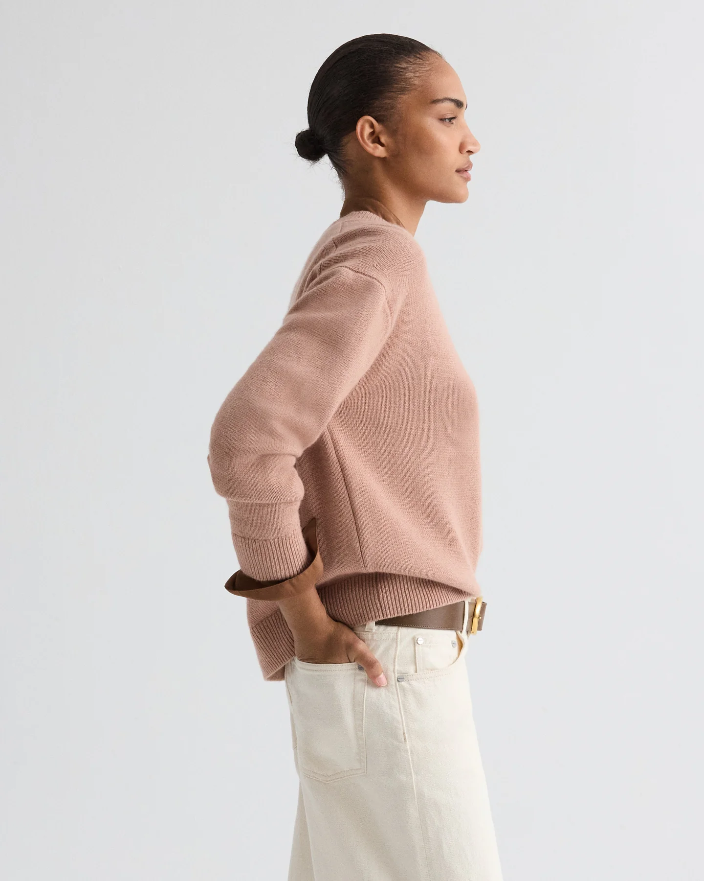 Boy Crewneck Sweater in Italian Cashmere - Image 4