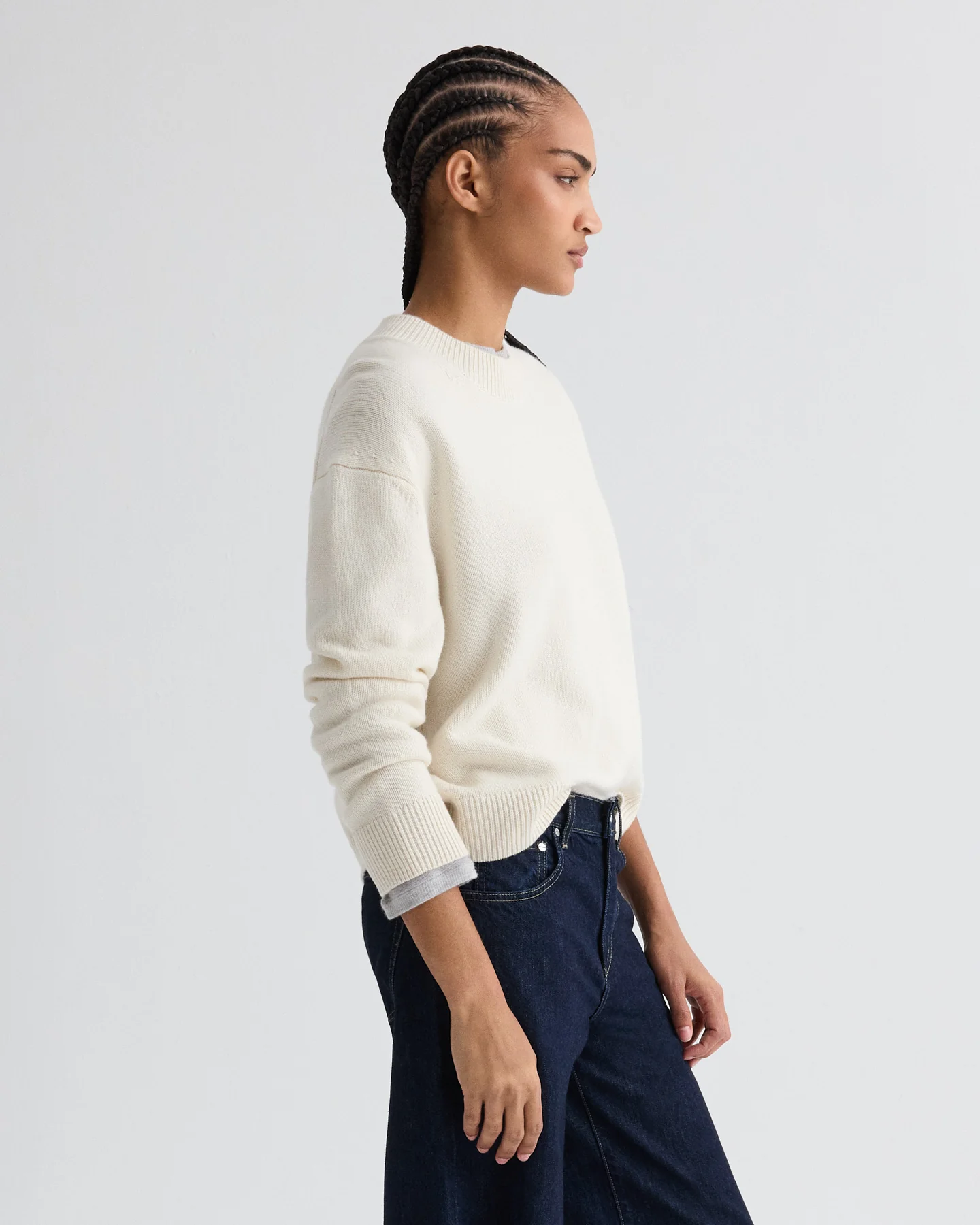 Boy Crewneck Sweater in Italian Cashmere - Image 4