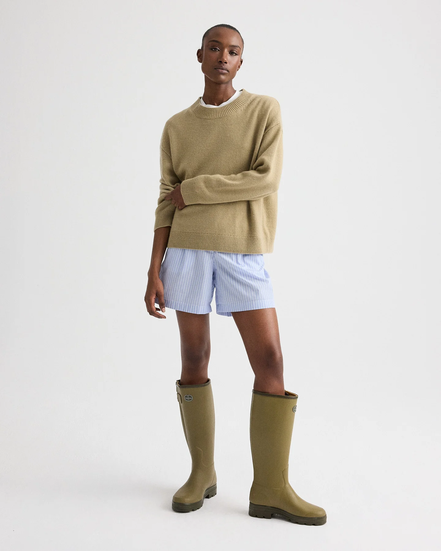 Boy Crewneck Sweater in Italian Cashmere - Image 3