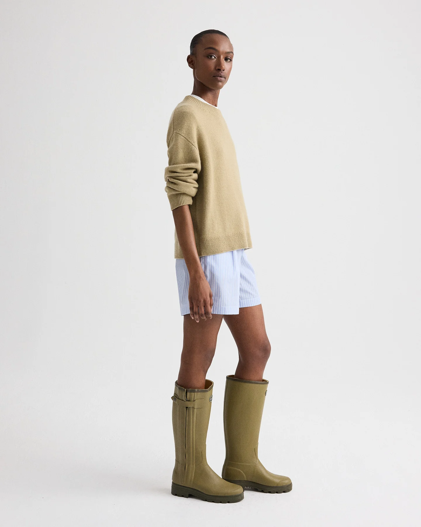 Boy Crewneck Sweater in Italian Cashmere - Image 4