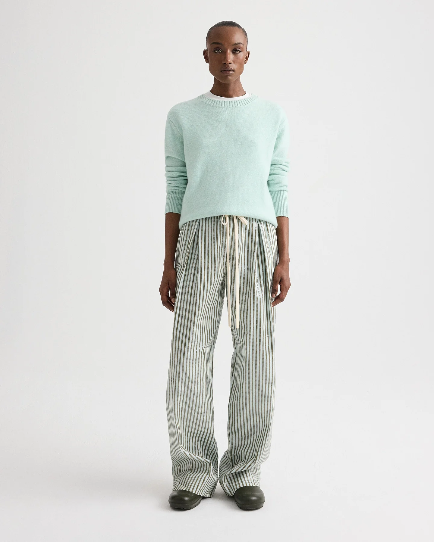 Boy Crewneck Sweater in Italian Cashmere - Image 3