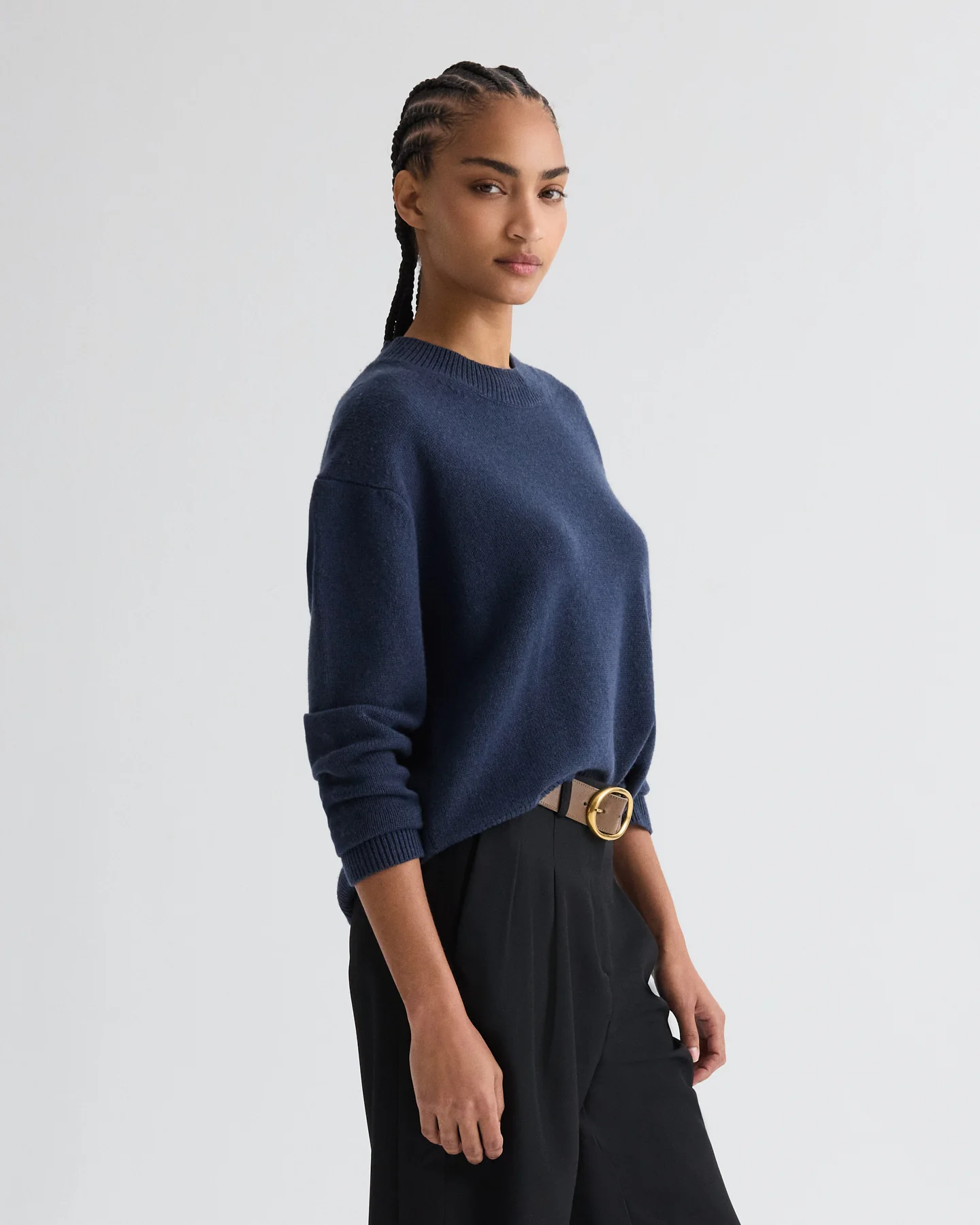 Boy Crewneck Sweater in Italian Cashmere - Image 3