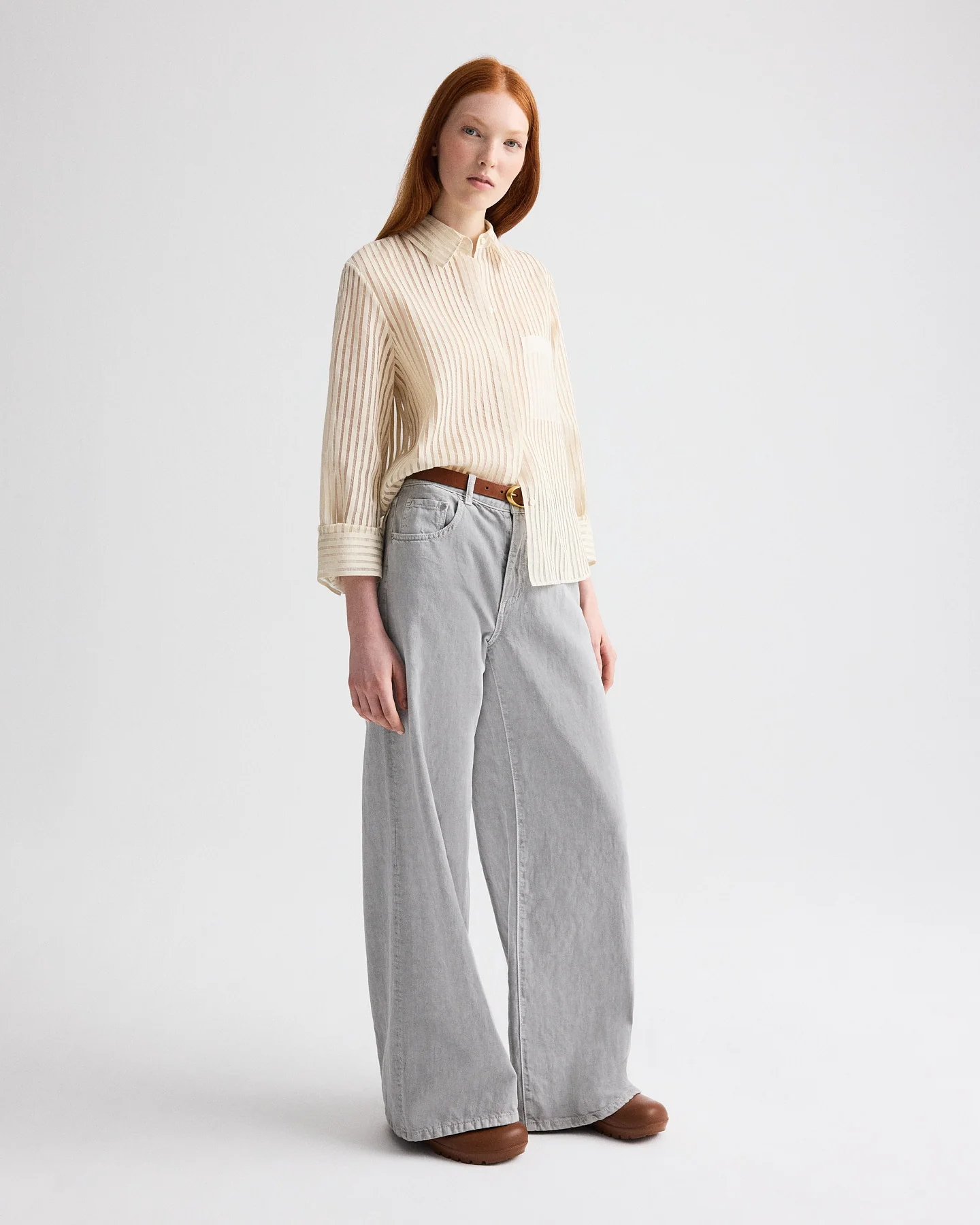 Boyfriend Shirt in Ribbon On Organza - Image 5