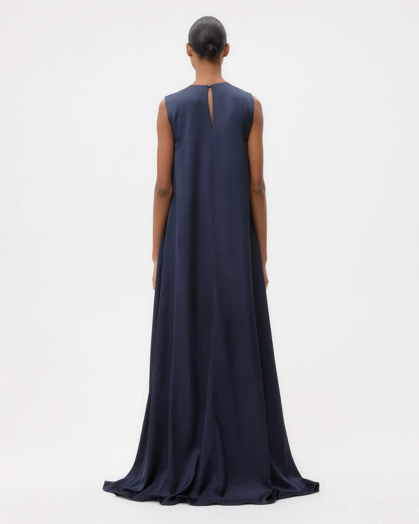 Capitol Dress in Hammered Viscose Satin - Image 4