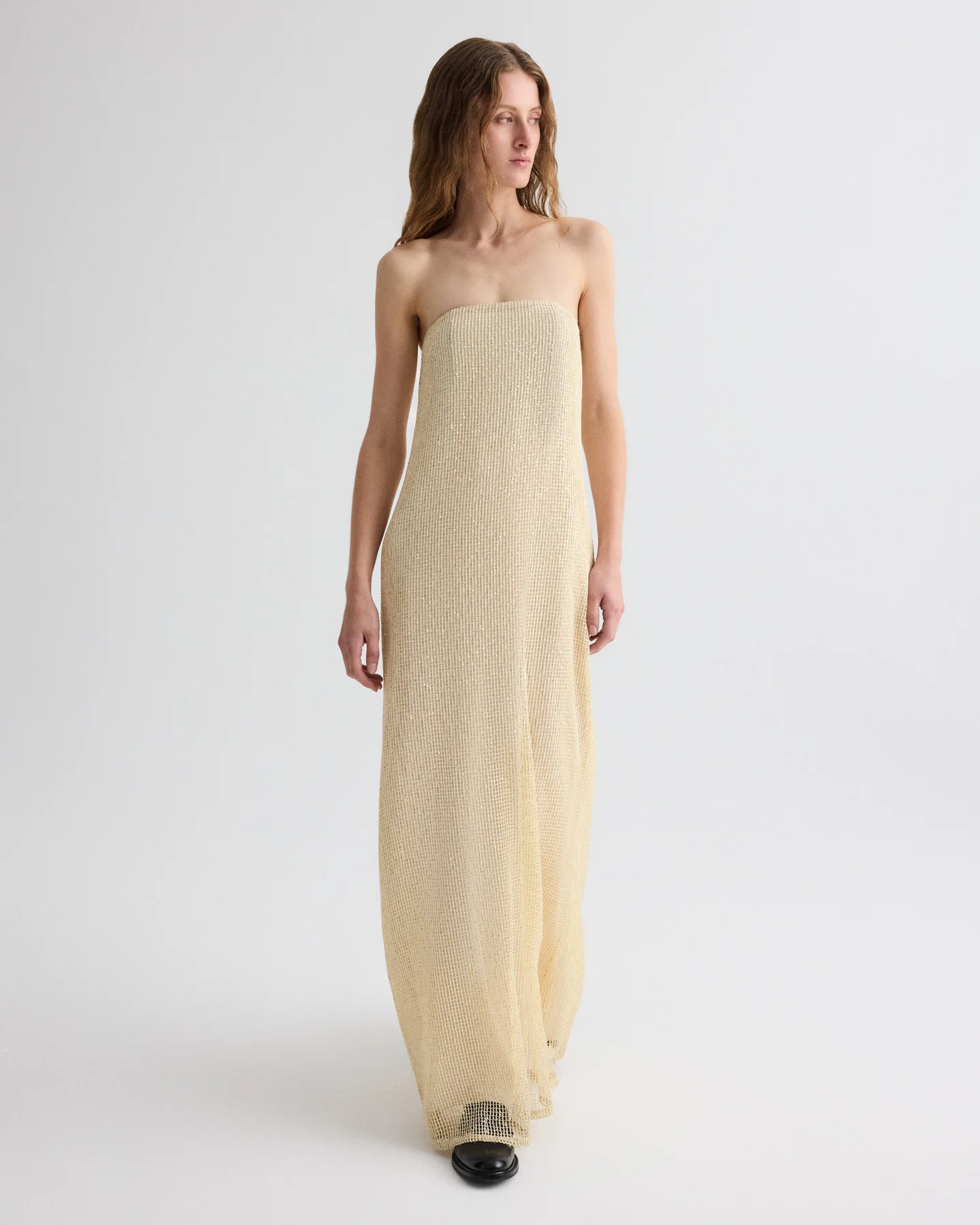 Carolyn's Gown in Mini Sequin Netting - Image 3
