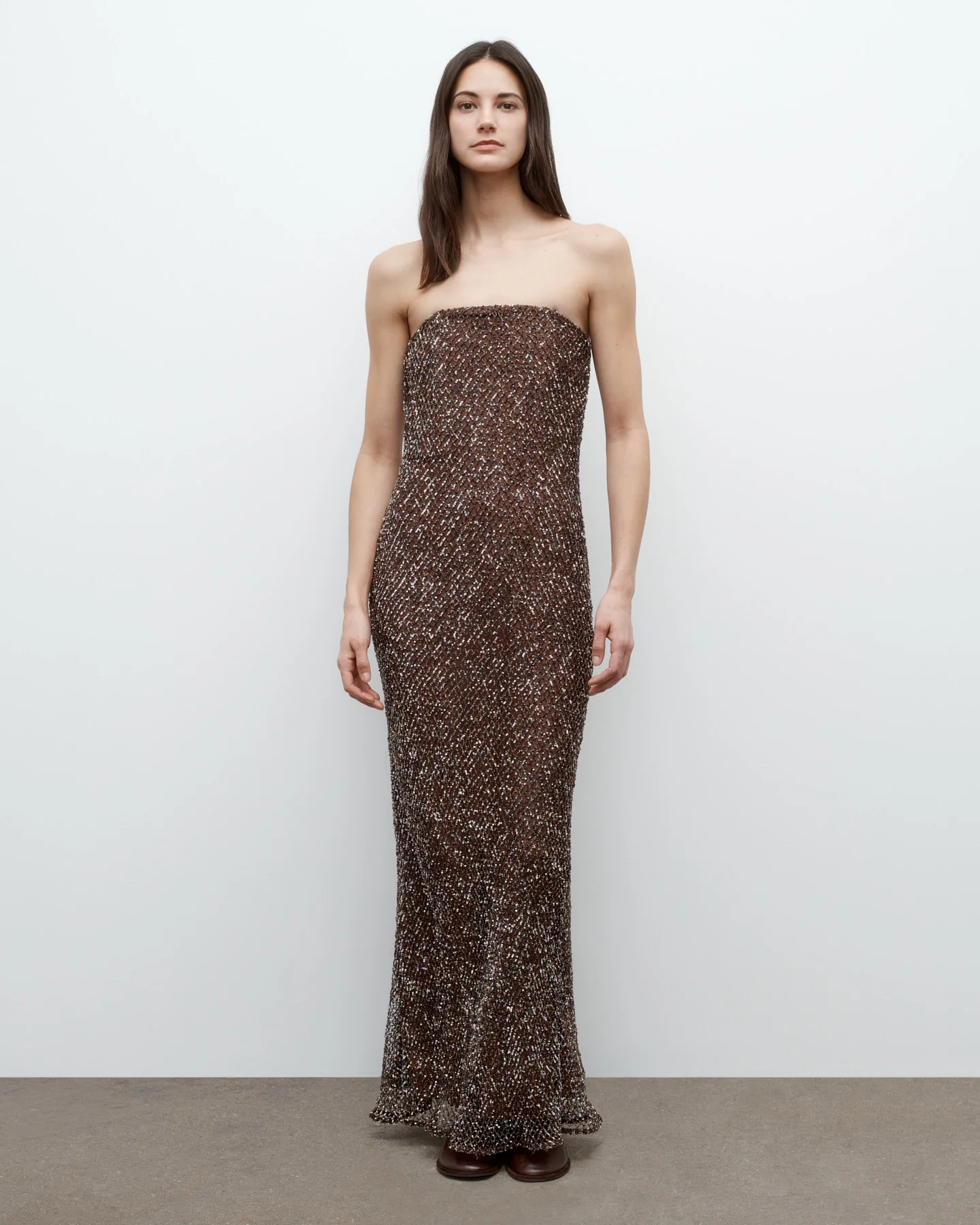 Carolyn's Gown with Sequins on Netting