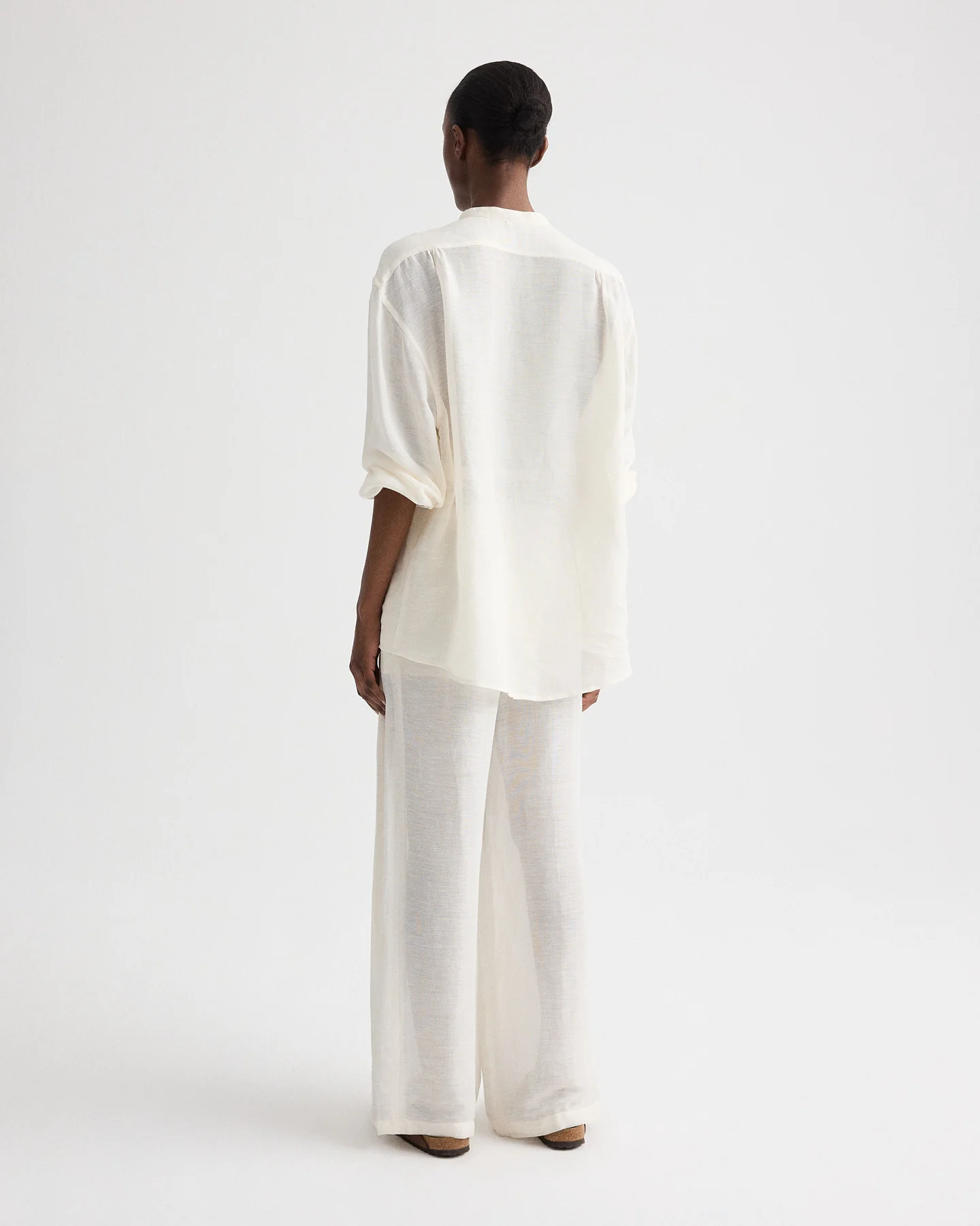 Carries Trouser in Silk Linen Gauze - Image 5