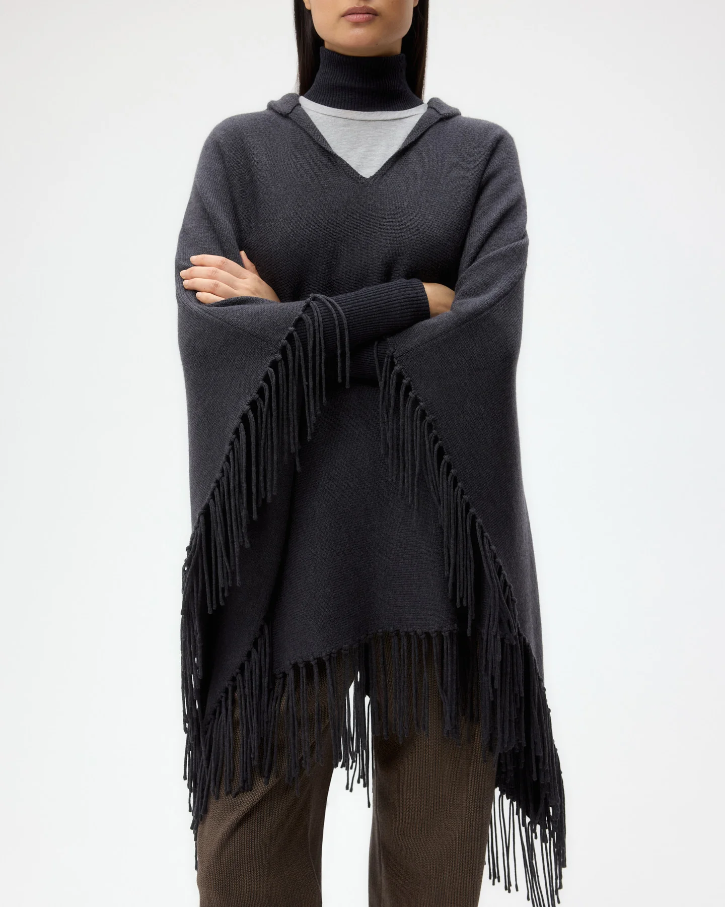 Take Me Home Poncho in Merino Wool - Image 2