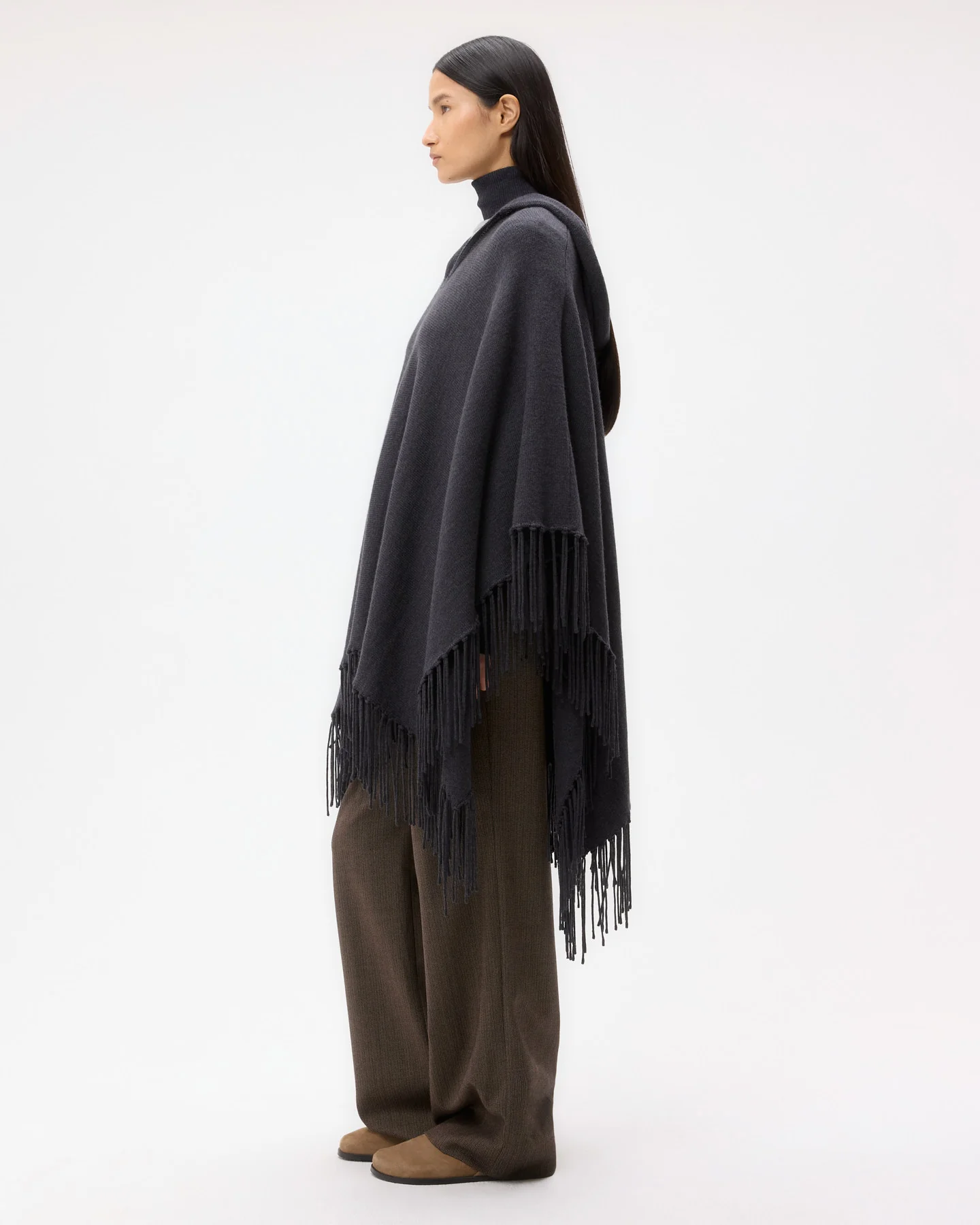 Take Me Home Poncho in Merino Wool - Image 4