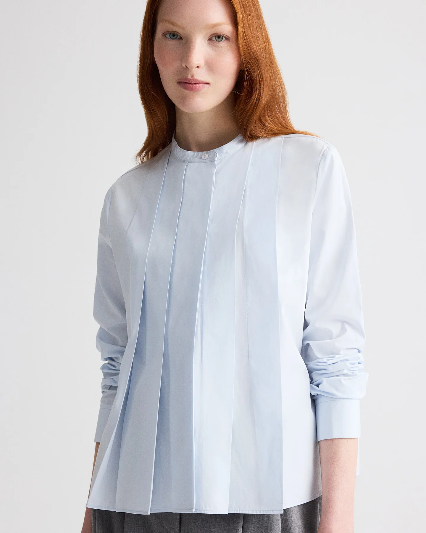 Close Call Top in Cotton Shirting