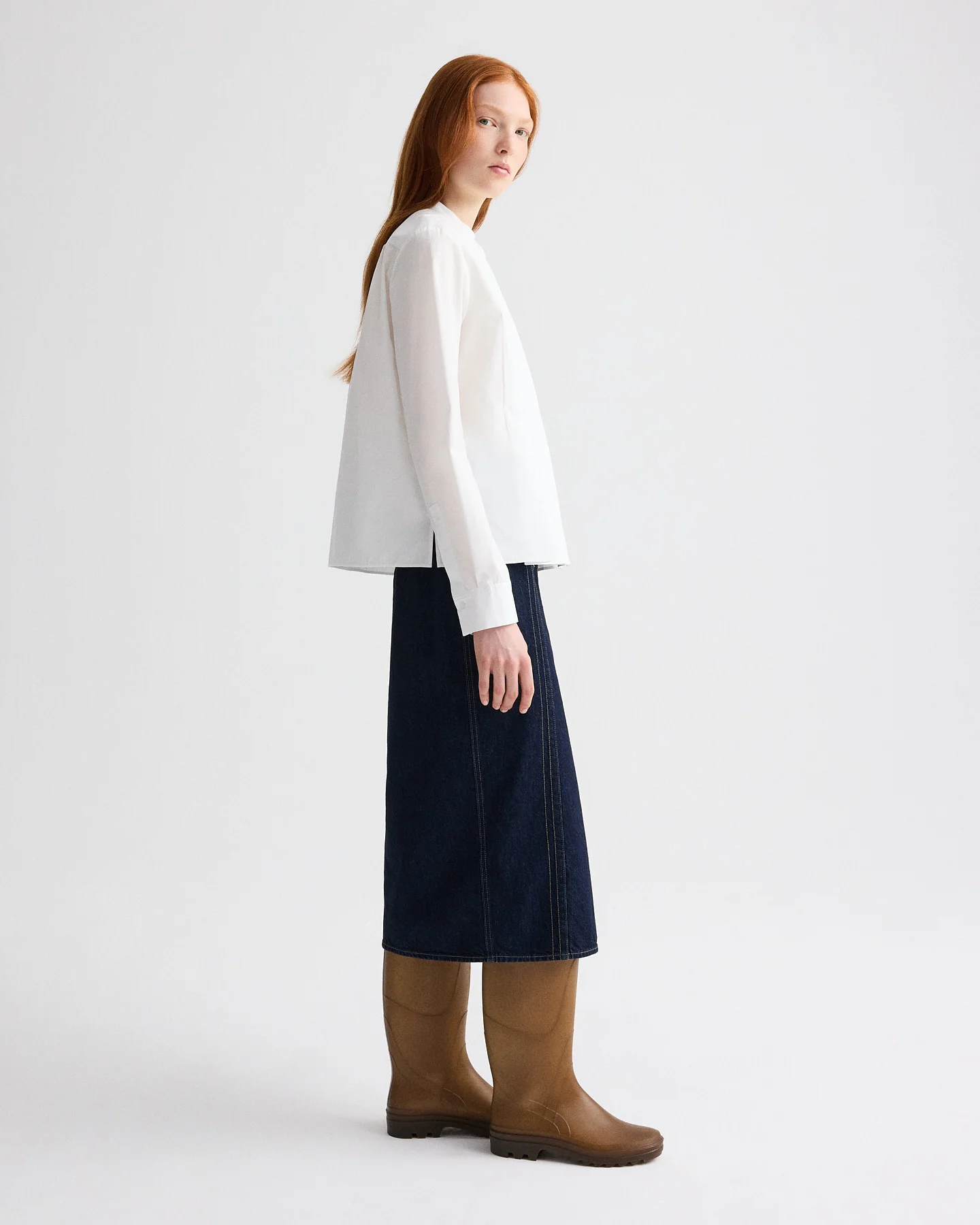 Close Call Top in Cotton Shirting - Image 4