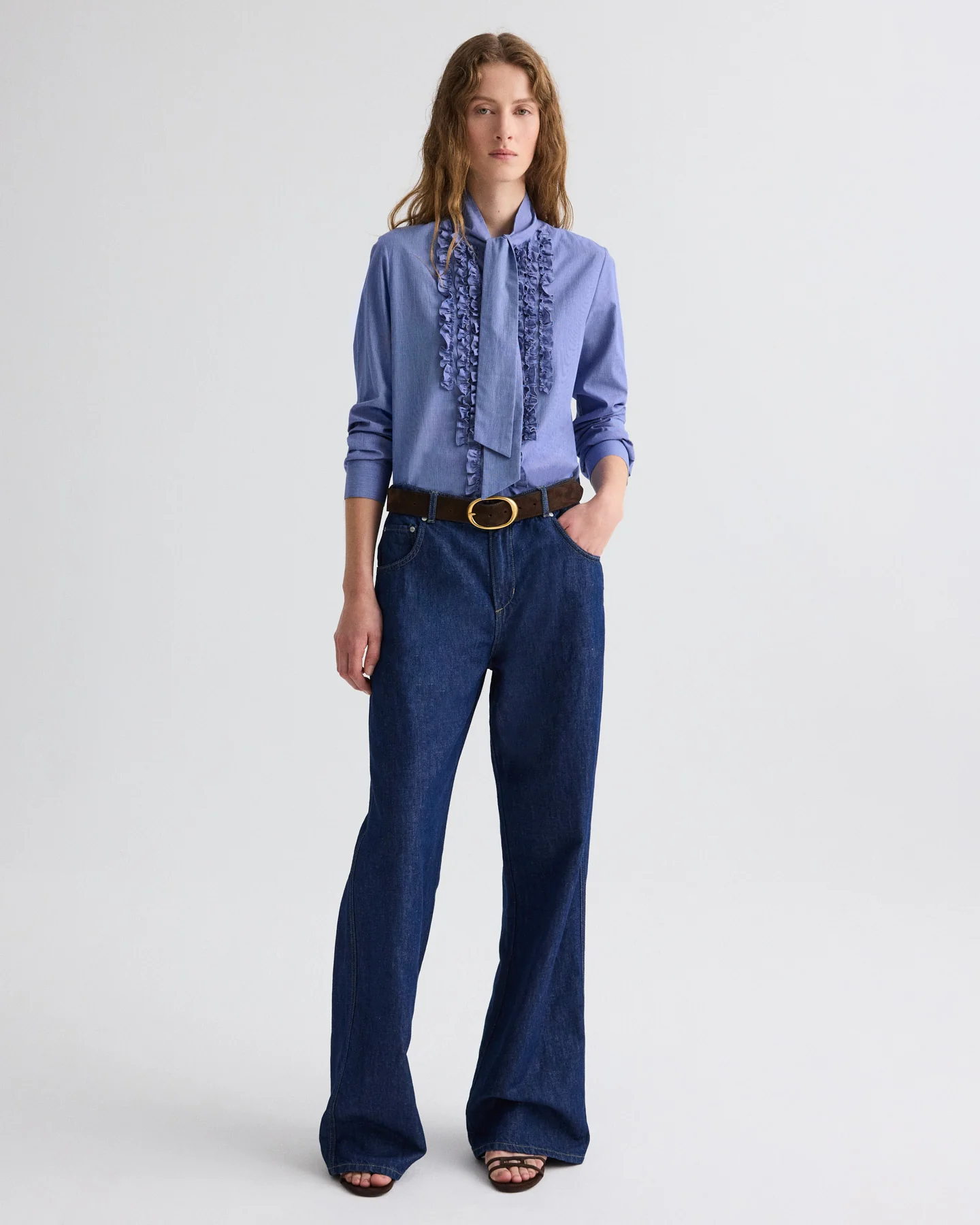 Connor Top in Micro Check - Image 3