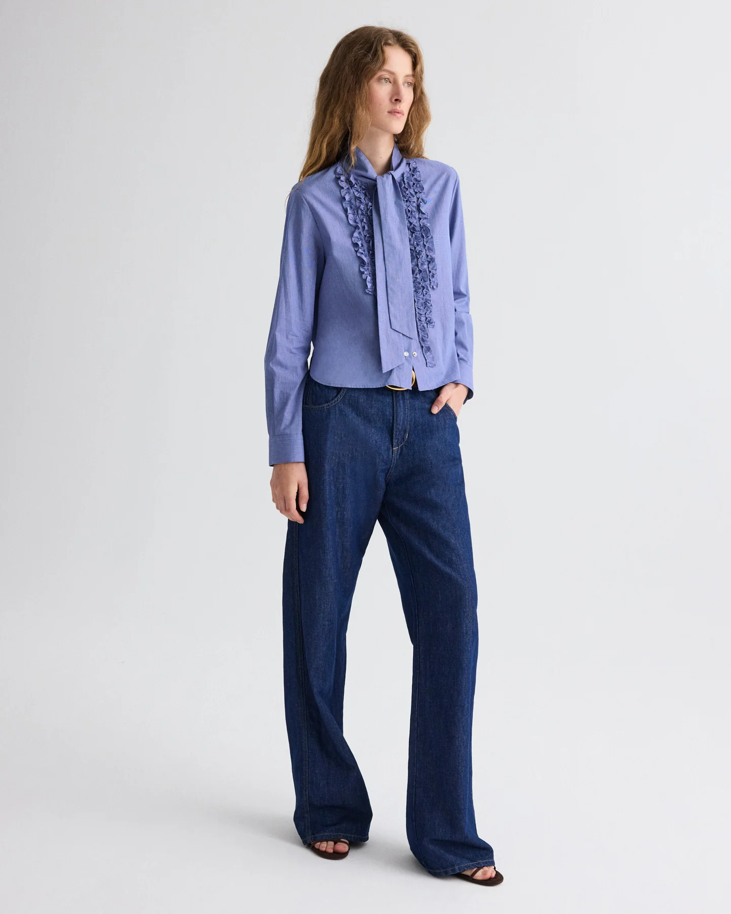 Connor Top in Micro Check - Image 4