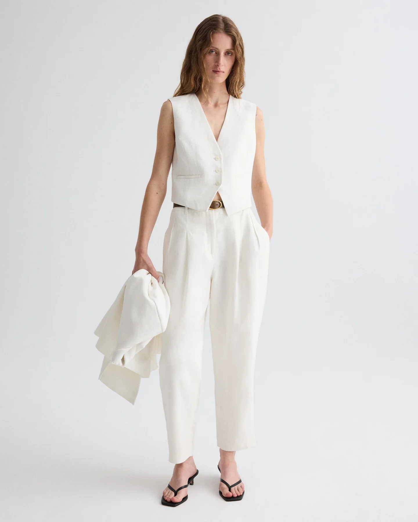 Cornelia St. Pant in Weave Linen - Image 2
