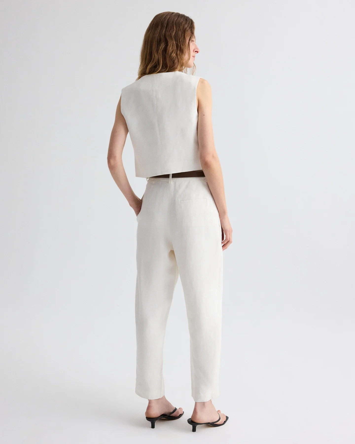 Cornelia St. Pant in Weave Linen - Image 5