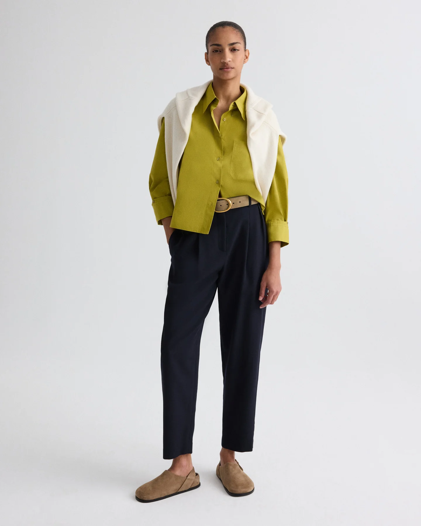 Cornelia St. Pant in Cavalry Twill Suiting - Image 2