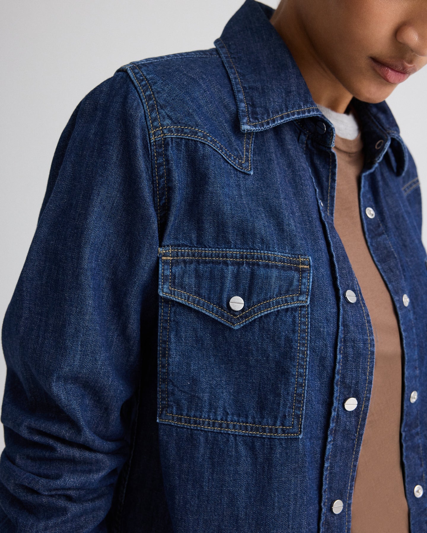 Cowboy Take Me Away Shirt in Denim Shirting - Image 2