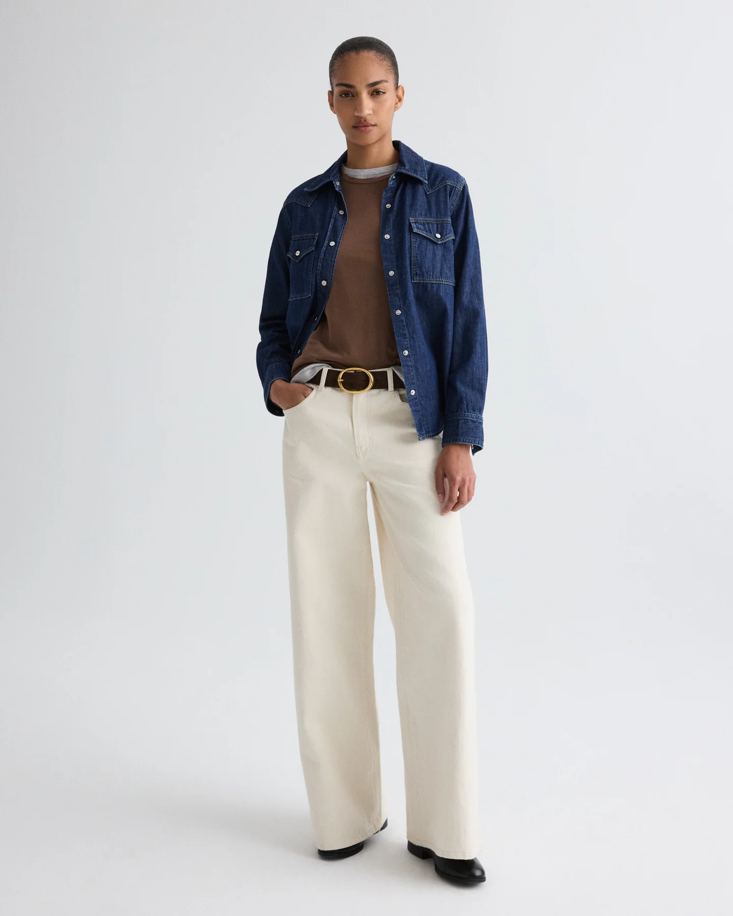 Cowboy Take Me Away Shirt in Denim Shirting - Image 3