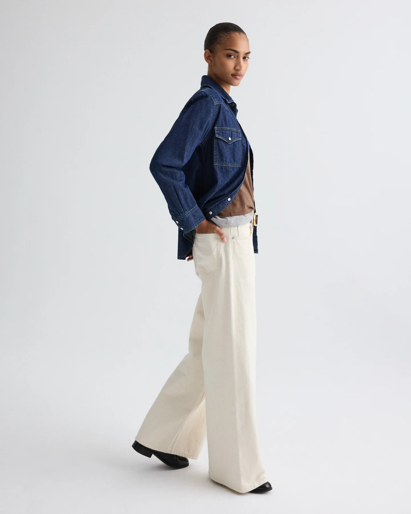Cowboy Take Me Away Shirt in Denim Shirting - Image 6