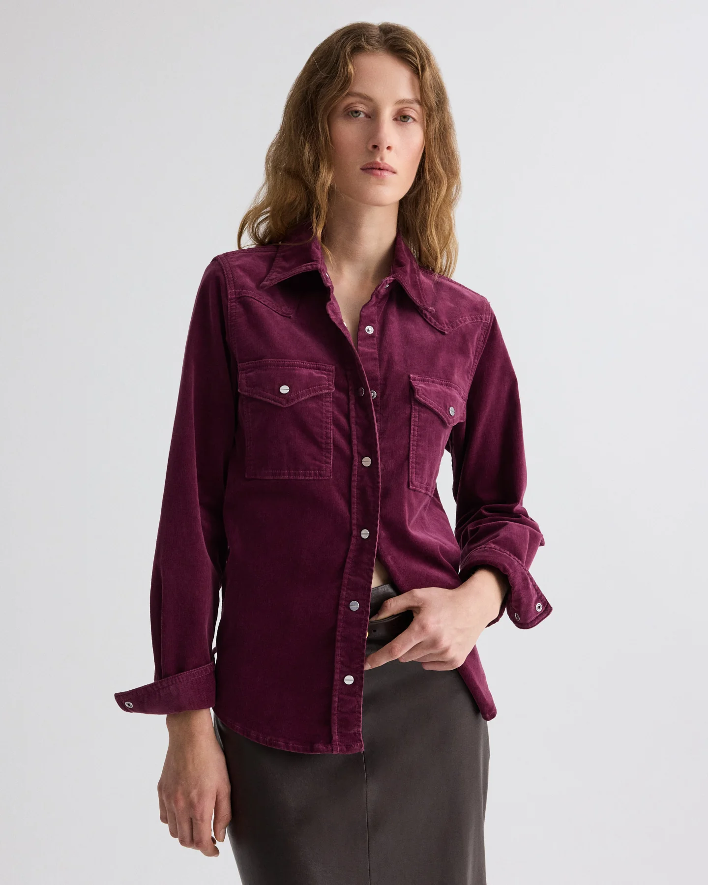 Cowboy Take Me Away Shirt in Baby Corduroy