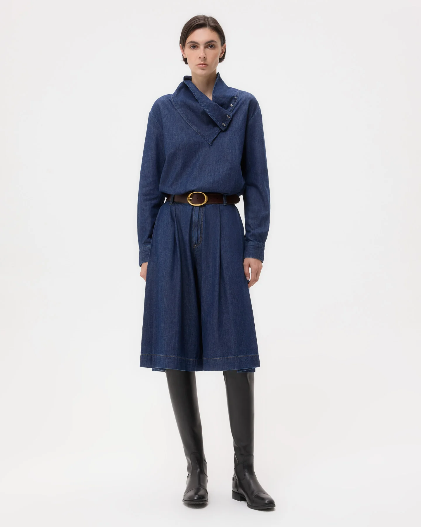 My Maria Top in Shirting Denim - Image 4