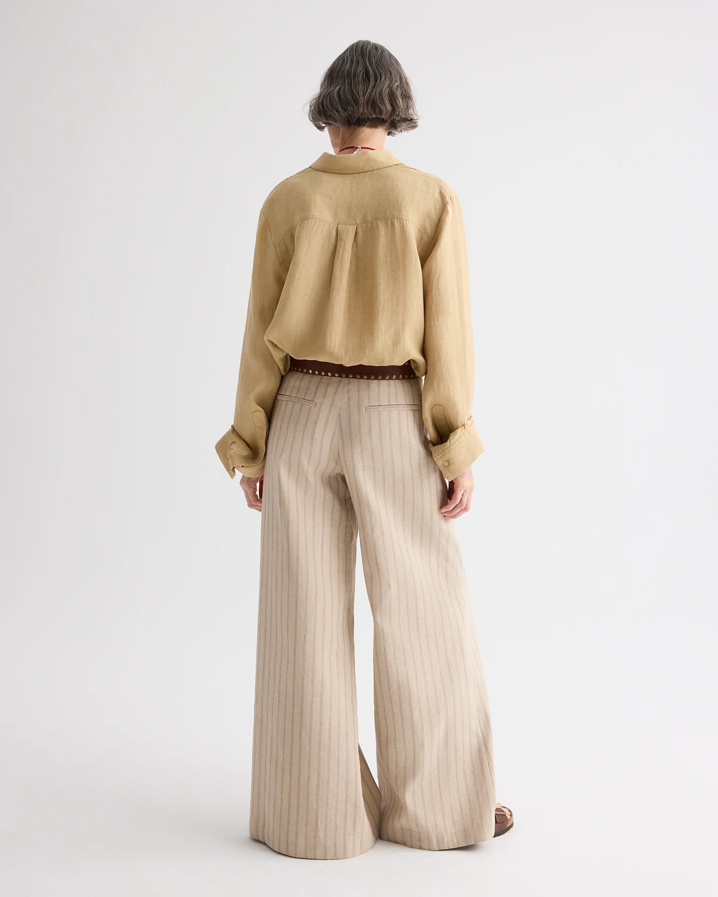 Demie Pant in Cotton Linen - Image 3