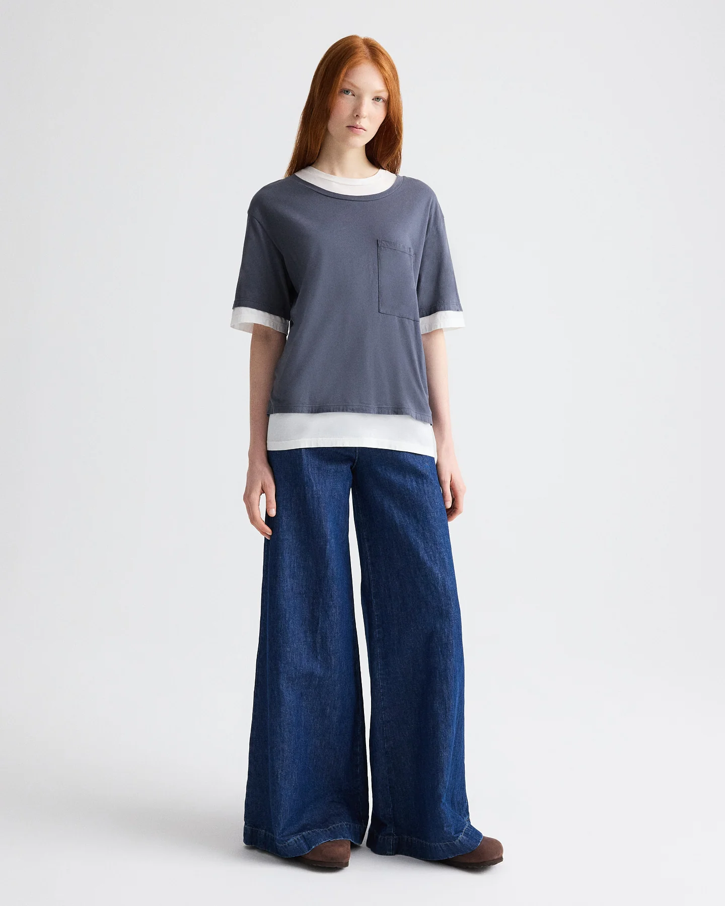 Double Up Tee in Supima Cotton - Image 3